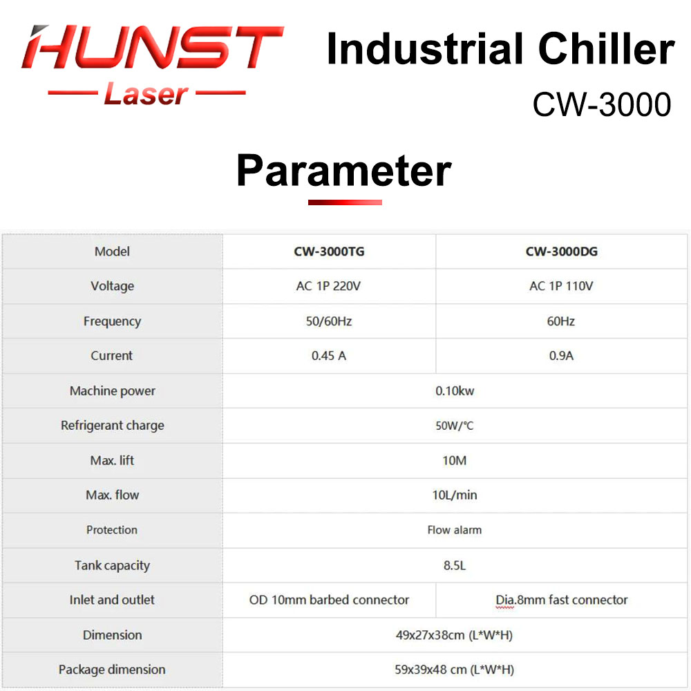 HUNST S&A CW3000 산업용 냉각기 CO2 조 - Industrial Laser Engraver 리뷰 및 가격