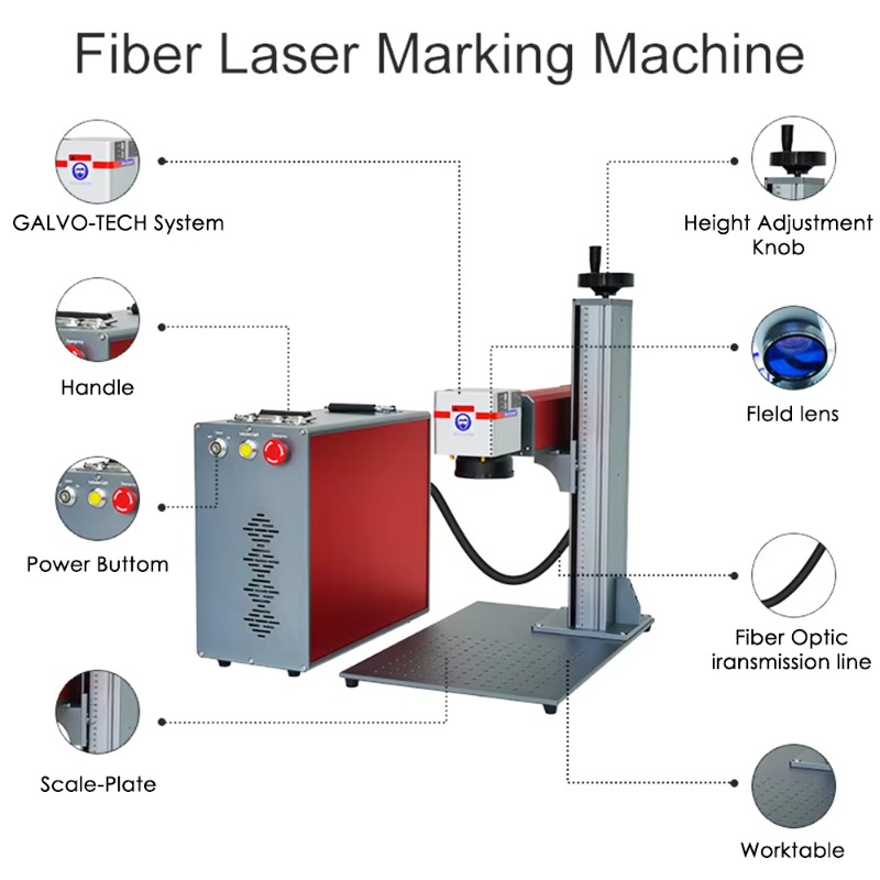 미니 스플릿 휴대용 고출력 광섬유 레이저 마커 산업용  - Industrial Laser Engraver 리뷰 및 가격